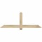 Ekena Millwork Eugene Rough Sawn Timber Gable Bracket, Douglas Fir, 60"W x 22"H x 2"D x 4"F, 9/12 Pitch GBW060X22X0204EUG00RDF - alternate 1